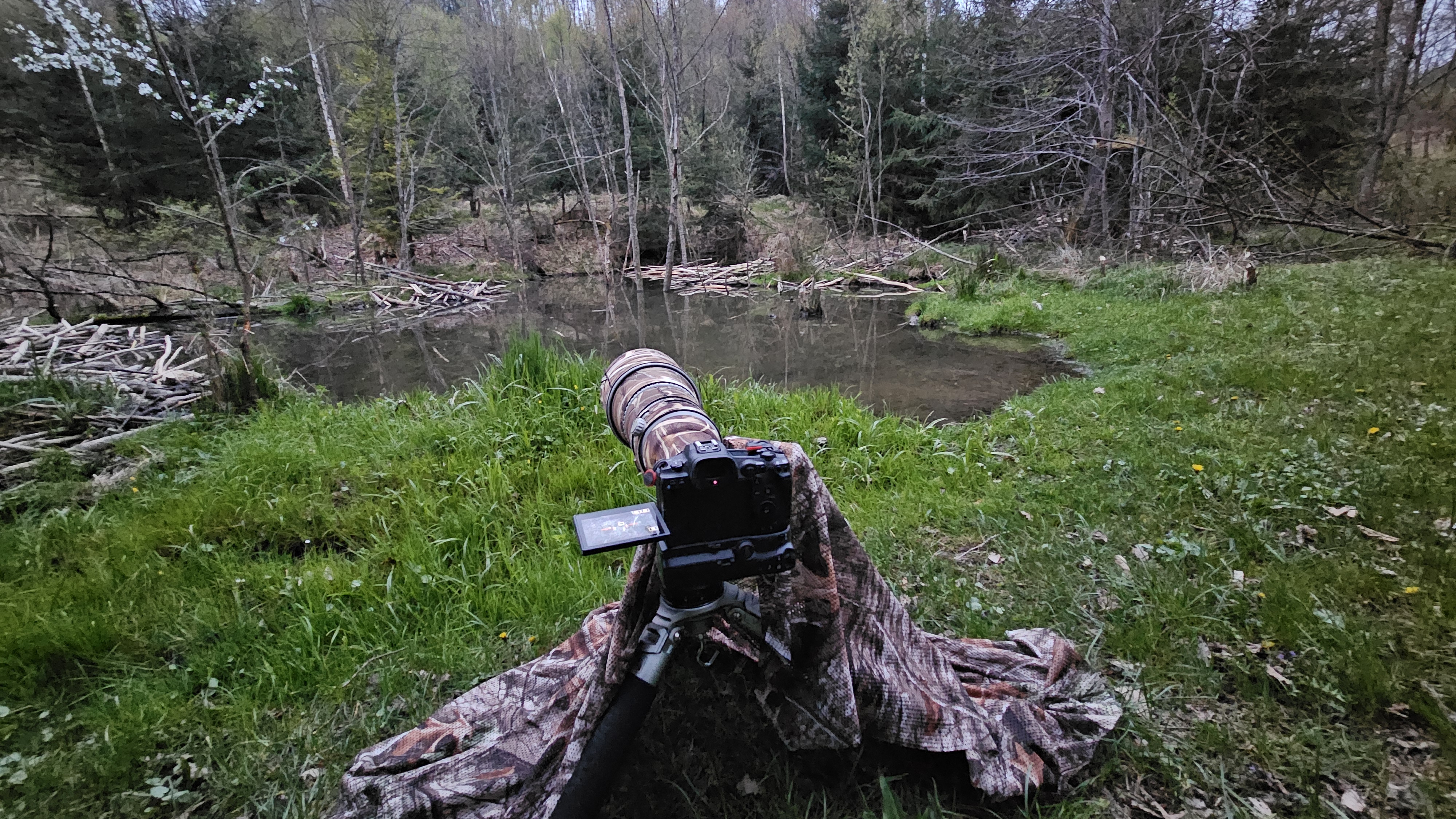 Ausrüstung am Biberdamm